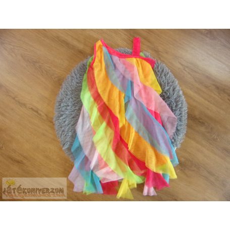 Ajio színes fodros parti ruha 6-7 éveseknek