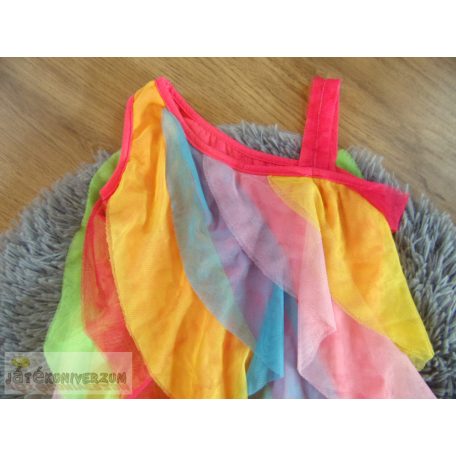 Ajio színes fodros parti ruha 6-7 éveseknek