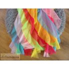 Ajio színes fodros parti ruha 6-7 éveseknek