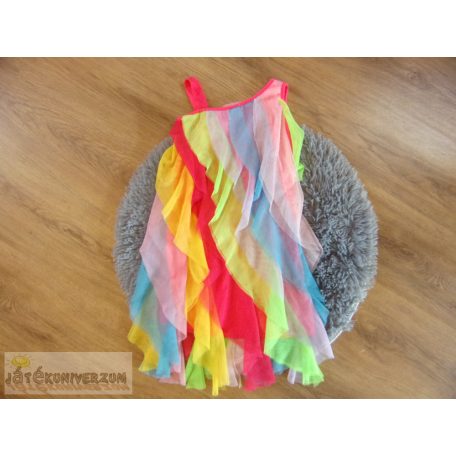 Ajio színes fodros parti ruha 6-7 éveseknek