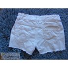 Miss e-vie fehér hímzett díszítésű rövid farmernadrág 7 éveseknek (122cm)