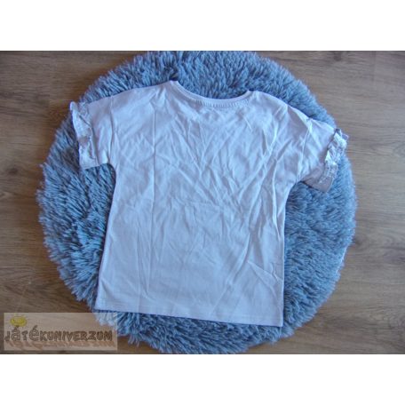 Next fodros ujjú póló felső 6-7 éveseknek (122cm)