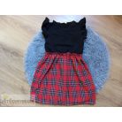 Shein tartan skótkockás alkalmi szerű ruha 8 éveseknek