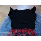 Shein tartan skótkockás alkalmi szerű ruha 8 éveseknek