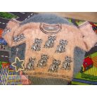 Next szőrös cicás pulóver Mono Tones koll 9 éveseknek (134cm)