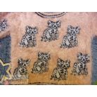 Next szőrös cicás pulóver Mono Tones koll 9 éveseknek (134cm)