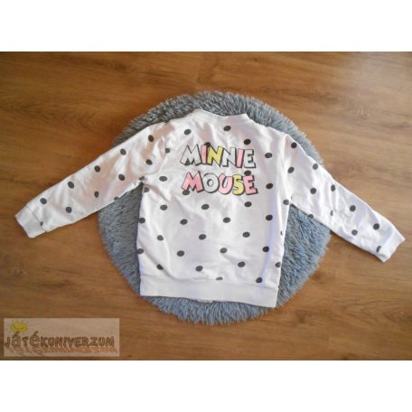 Minnie cipzáros felső pulóver 9 évesknek (134cm)
