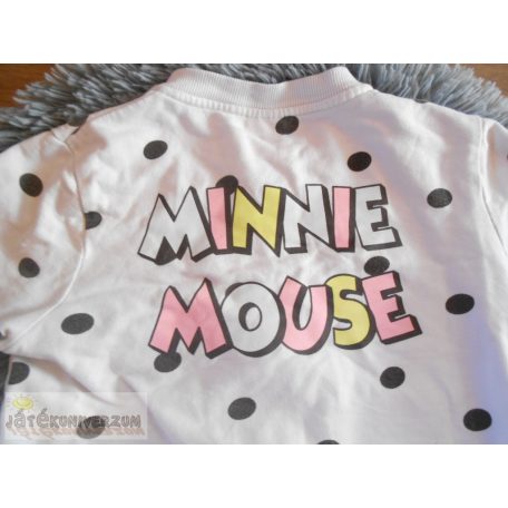 Minnie cipzáros felső pulóver 9 évesknek (134cm)
