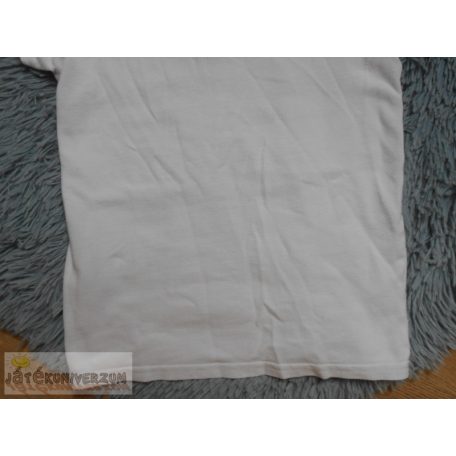Nutmeg fehér galléros póló 8-9 éveseknek (128-134cm)