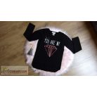 Hosszított fazonú vékony pulóver 10 éveseknek