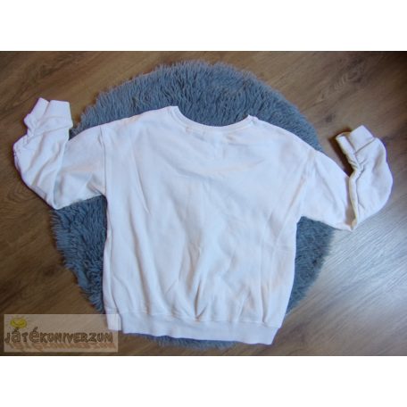 Next fehér szivárvány mintás pulóver 10 éveseknek (140cm)