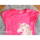 C&A flitteres unikornis felső póló 9 éveseknek (134cm)