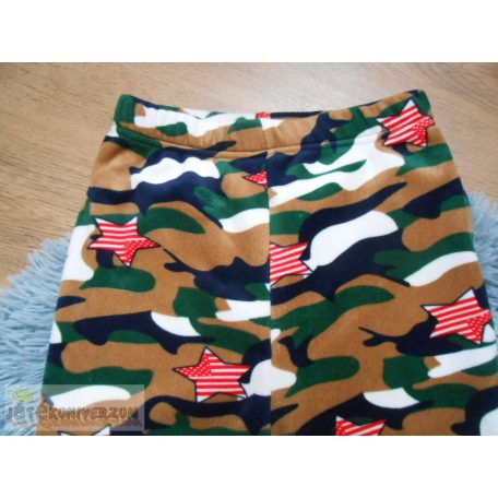 Terepmintás vastag leggings 9-10 éveseknek