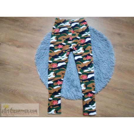 Terepmintás vastag leggings 9-10 éveseknek