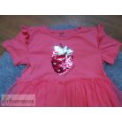 Sinsay flitteres eper mintás tüll ruha 9-10 éveseknek (140cm)