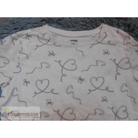 Sinsay masni mintás hosszú ujjú felső póló 9-10 éveseknek (140cm)