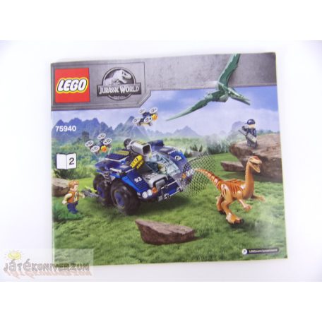 Jurassic World Gallimimus és Pteranodon kitörése összerakási útmutató (75940)