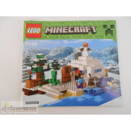 LEGO Minecraft Búvóhely a hóban összerakási útmutató (21120)
