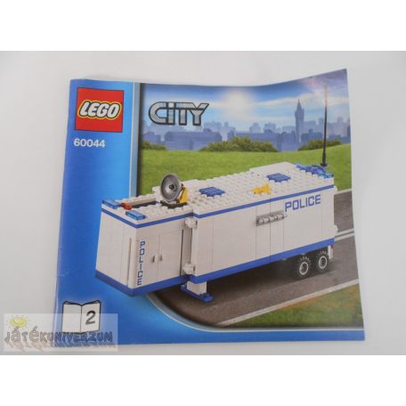LEGO City Mobil rendőri egység összerakási útmutató (60044)