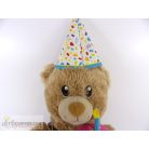 Build A Bear öltöztethető születésnapos maci plüss figura
