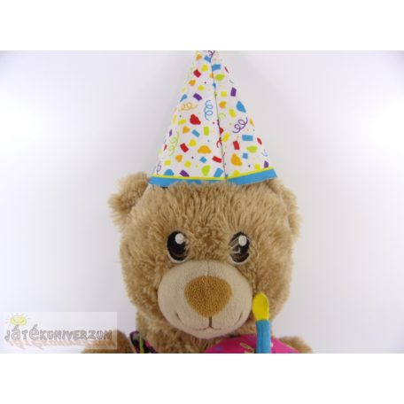 Build A Bear öltöztethető születésnapos maci plüss figura