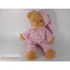 Hálósapkás maci plüss figura