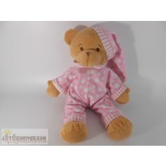 Hálósapkás maci plüss figura