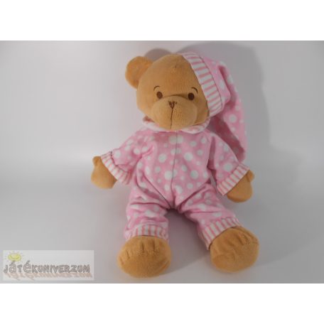 Hálósapkás maci plüss figura