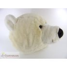 Nagy plüss maci fej gyerekszoba dekoráció falra