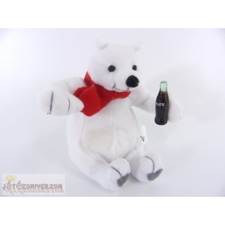 Coca Cola jegesmedve maci mini plüss figura