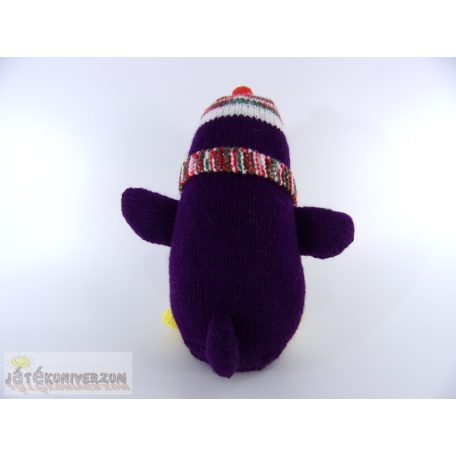 Kötött pingvin figura