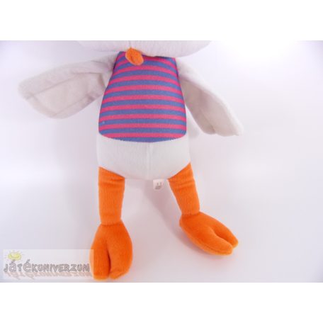 Szemüveges csirke plüss figura