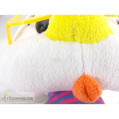 Szemüveges csirke plüss figura