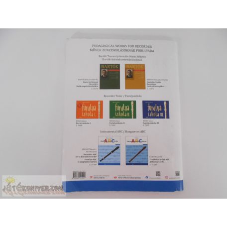 Lőrincz-Paragi Blockflöte Recorder Furulya kottakönyv füzet