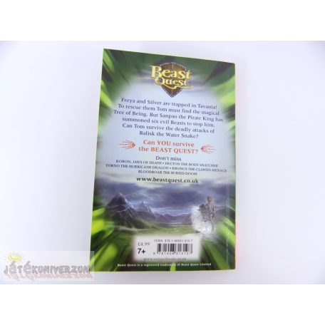 Adam Blade Beast Quest Balisk the Water Snake angol nyelvű fantasy könyv