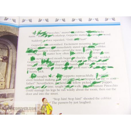 The Mini Treasure Chest of Great Fairy Tales Pinokkió angol nyelvű képeskönyv