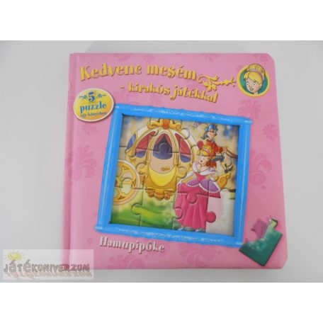 Kedvenc mesém kirakós játékkal Hamupipőke puzzle képeskönyv
