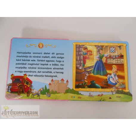 Kedvenc mesém kirakós játékkal Hamupipőke puzzle képeskönyv