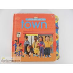   Usborne Look and Say: Town angol nyelvű szókincs fejlesztő képeskönyv