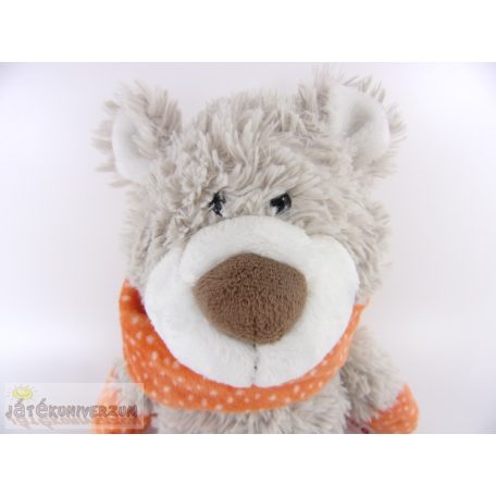 Nici csősálas kesztyűs maci plüss figura