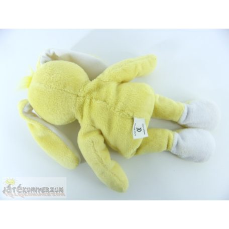 Sárga nyuszi plüss figura