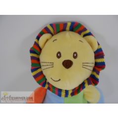 Plüss csörgős oroszlán plüss figura babáknak