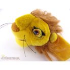 Az oroszlánkirály fej kézre rakható plüss figura