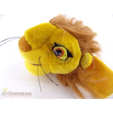 Az oroszlánkirály fej kézre rakható plüss figura