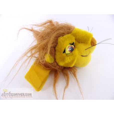 Az oroszlánkirály fej kézre rakható plüss figura