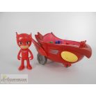 Pizsihősök bagoly figura járműszett