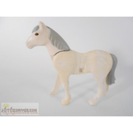 Playmobil Geobra fehér ló figura