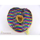 Bananas flitteres simizős szívecskés fánk plüss figura