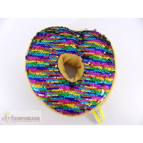 Bananas flitteres simizős szívecskés fánk plüss figura