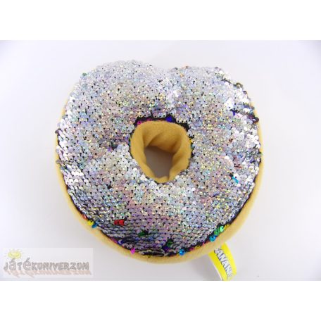 Bananas flitteres simizős szívecskés fánk plüss figura